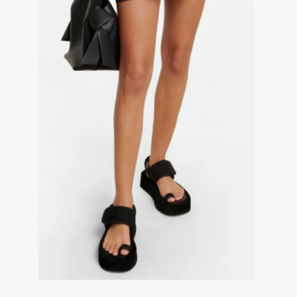 WARDROBE.NYC BLACK PLATFORM SANDALS SIZE 38